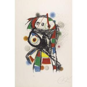 Miró Joan 1893-1983,COLOMBINE AU SAUT DU LIT,1980,Sotheby's GB 2011-03-30