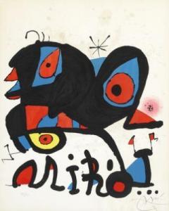Miró Joan 1893-1983,Composition,1974,Bruun Rasmussen DK 2017-12-06