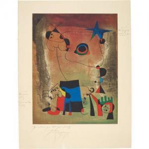 Miró Joan 1893-1983,Le chien bleu,1958,Phillips, De Pury & Luxembourg US 2017-04-18