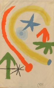Miró Joan 1893-1983,Modern Cream-Ground Needlework Rug,Stair Galleries US 2013-02-02