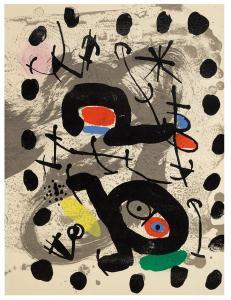 Miró Joan 1893-1983,Page (from Oiseau Solaire, Oiseau Lunaire, Éti,1967,Los Angeles Modern Auctions 2018-09-30