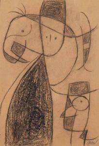 Miró Joan 1893-1983,Personnages, oiseau,1977,Christie's GB 2015-06-26