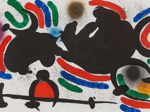 Miró Joan 1893-1983,Plate IV from ‘Miró,1972,Auctionata DE 2016-08-10