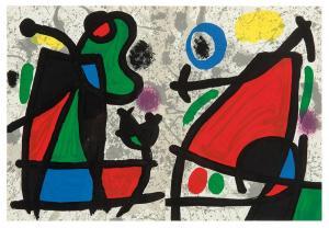Miró Joan 1893-1983,Two pages from Derrière le Miroir,1970,Los Angeles Modern Auctions US 2019-02-17