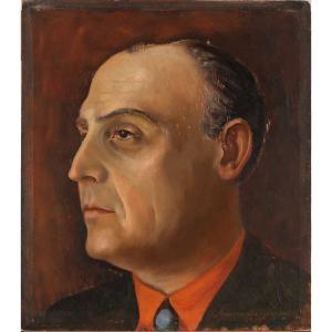 Mirabella Raimondo 1914-1979,Profilo di uomo,1939,Galleria Sarno IT 2020-05-13