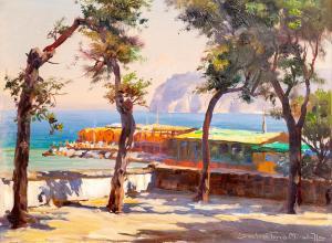 MIRABELLA Sabatino 1902-1972,Paesaggio costiero palermitano,Trionfante IT 2022-12-14