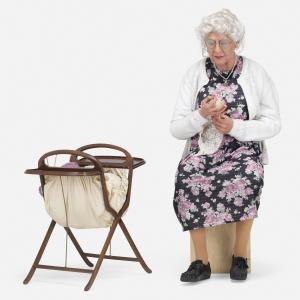 MIRABELLE Gary 1900-1900,Knitting Grandma,Toomey & Co. Auctioneers US 2023-04-19