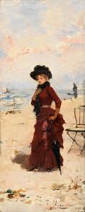 MIRALLES Y GALUP Francisco 1848-1901,The promenade; On the beach, a pair,Bonhams GB 2023-03-08