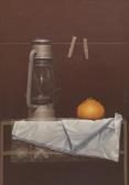 MIRANDA Hernan 1960,Still life with lantern and mandarine,Aspire Auction US 2017-09-09