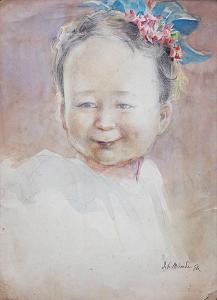 MIRANDA Irineo 1896-1964,Portrait of a Girl,Leon Gallery PH 2018-01-20