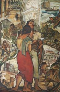 MIRANDA Irineo 1896-1964,The March of Progress,1947,Leon Gallery PH 2019-09-14