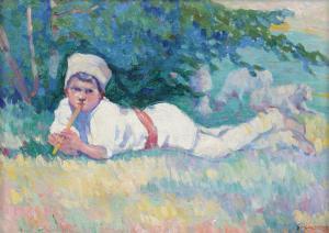 MIRCESCU Gore 1885-1950,Shepherd with Flute,Artmark RO 2024-04-15