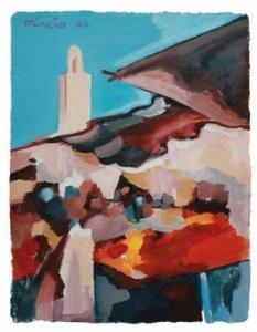 mireïo 1947,Agrumes et Minaret (MAROC),1982,Delorme-Collin-Bocage FR 2010-06-12
