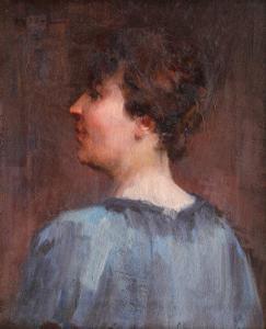 MIREA DEMETRESCU George 1852-1934,Female Profile,Artmark RO 2022-11-21