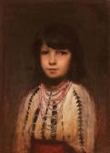 MIREA DEMETRESCU George 1852-1934,Portret de fetiţă,1882,Artmark RO 2012-05-15