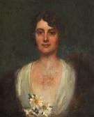 MIREA DEMETRESCU George 1852-1934,The Portrait of Lysa Smărăndescu,1925,Artmark RO 2017-12-19