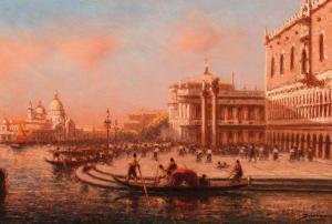 MIRO Joaquin 1849-1914,Venice, St Mark\’s Square,Palais Dorotheum AT 2021-05-06