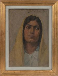 MIRONESCU Stefan Virgil 1904-1985,Femmme au foulard jaune (recto); Femme en b,Delorme-Collin-Bocage 2023-06-30