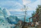 MIROU Anton 1578-1661,Voyageurs dans un paysage,1601,Mercier & Cie FR 2009-12-06