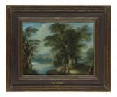 MIROU Anton 1578-1661,Wooded river landscape with figures,1621,Christie's GB 2012-02-10