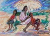 MISCHKINE Olga 1910-1985,LA PLAGE,Pillon FR 2019-01-20