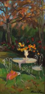 MISCHKINE Olga 1910-1985,Le jardin à l'automne,Chayette et Cheval FR 2024-02-23