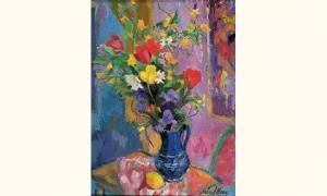 MISCHKINE Olga 1910-1985,vase de fleurs,Aguttes FR 2005-06-08