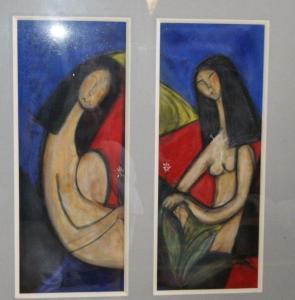 MISCKIND Raphael,deux femmes nues,Pays de Fayence FR 2012-06-24