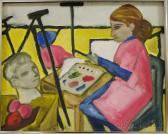 MISHKIN Nina 1900-1900,Artist at Work in Her Studio,1972,Skinner US 2012-04-11