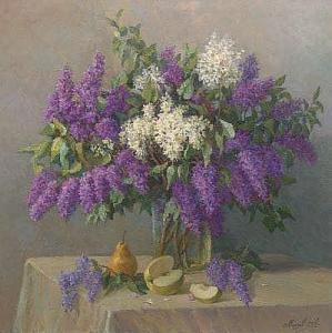 Mishov Andrei 1969,Lilac bouquet,Aspire Auction US 2018-02-17
