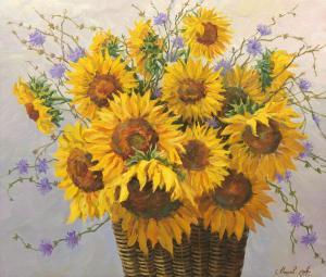 Mishov Andrei 1969,Sunflowers,2012,Aspire Auction US 2020-05-02
