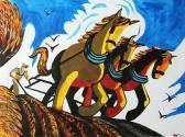 MISKELLY Robin,Horses Working The land,Gormleys Art Auctions GB 2013-08-06