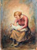 MISLIWIETZ RUDOLF 1900-1900,Mutter mit Kind,1930,Schmidt Kunstauktionen Dresden DE 2021-06-19