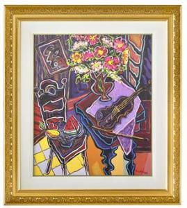 MISSAKIAN BERGE 1933-2017,Evening Jazz with Blue Violin,998,New Orleans Auction US 2022-06-17