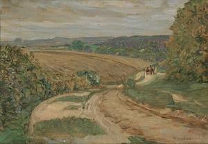 MISSFELDT Friedrich 1874-1969,Landschaft mit Kutscher,Galerie Bassenge DE 2020-06-05
