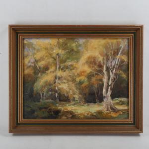 MITCHELL Arthur Croft 1872,woodland scene,1935,Burstow and Hewett GB 2021-08-27