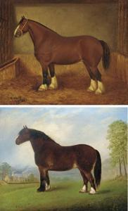 MITCHELL E 1800,A heavy horse in a field,Christie's GB 2002-11-28