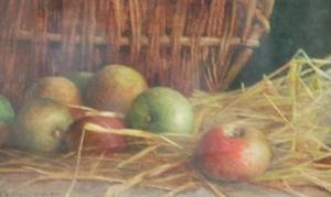 MITCHELL Ernest Gabriel 1859,Apples in a basket,1890,Fieldings Auctioneers Limited GB 2016-06-11