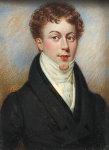 MITCHELL J.T,Portrait miniature of a gentleman, wearing a black,Woolley & Wallis 2021-08-11