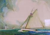 MITCHELL James A 1845-1918,Board Yachting Scene,Skinner US 2009-07-15