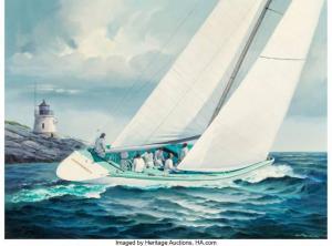MITCHELL JAMES E 1926,Courageous Sailing in the America's Cup Race,Heritage US 2021-11-11