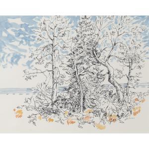 MITCHELL Janet 1912-1998,UNTITLED (FALL TREES),1971,Waddington's CA 2024-02-29