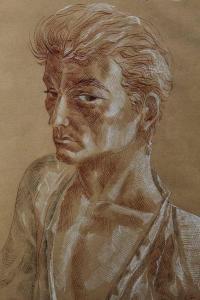 MITCHELL Peter Todd 1929-1988,portrait of a young man,Reeman Dansie GB 2021-04-27