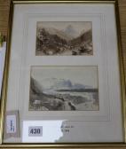 MITCHELL Philip 1814-1896,Mountain landscapes,Gorringes GB 2019-12-16