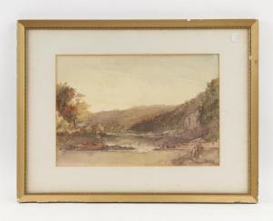 MITCHELL Philip 1814-1896,mountainous landscape with lake to foreground,Ewbank Auctions 2022-03-24