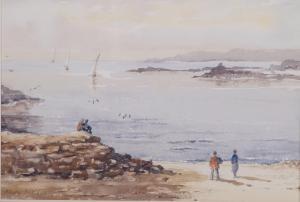 MITCHELL Rosemary 1943,2 shore scenes,Burstow and Hewett GB 2024-02-29