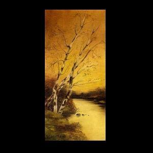 Mitchell V,American Landscape Art, Birch Trees,20th Century,Auctions by the Bay US 2007-09-02