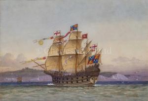 MITCHELL William Frederick 1845-1914,THE GREAT HARRY OF 1488; BATTLE SHIP, ,2022,Charles Miller Ltd 2023-04-25