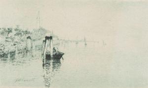 MITI ZANETTI Giuseppe 1859-1929,Barche in laguna,Casa d'Aste Arcadia IT 2023-10-26