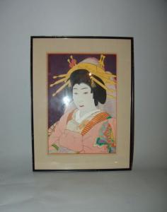MITSUI Atsuo 1920-2000,Acteur de kabuki dans un rôle d'onnagata,1950,Neret-Minet FR 2012-07-07
